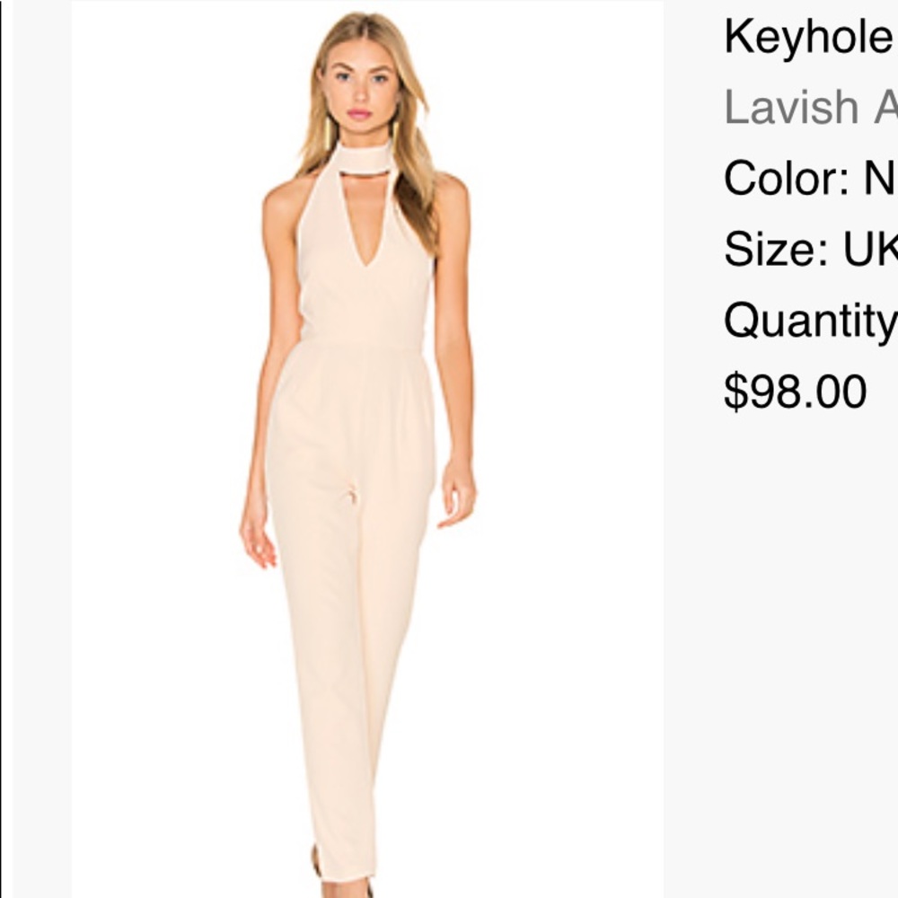 New nude keyhole jumpsuit ordered from Revolve